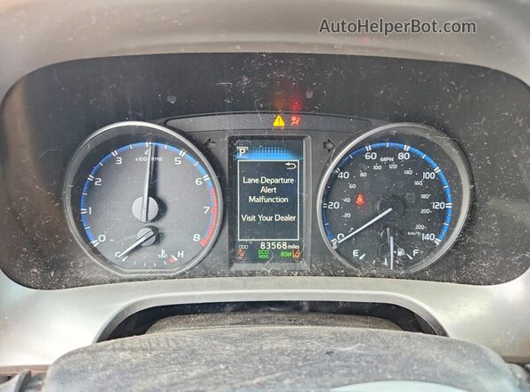 JTMRFREV6JD231476 2018 TOYOTA RAV4 Blue Вид щитка приладів
