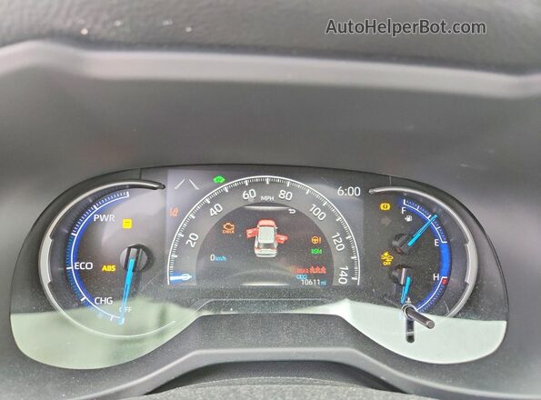 JTMRWRFV0SD319827 2025 TOYOTA RAV4 Red Вид щитка приладів
