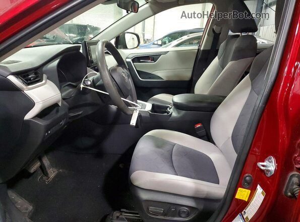 JTMRWRFVXKD032186 2019 TOYOTA RAV4 Maroon წინა სალონის ხედი