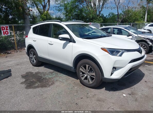 JTMWFREV5JJ202555 2018 TOYOTA RAV4 White Przód prawy