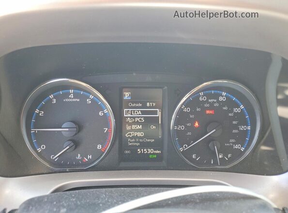 JTMYFREVXJD128878 2018 TOYOTA RAV4 Белый Вид щитка приборов