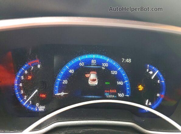 JTNA4MBEXN3189041 2022 TOYOTA LL Красный Вид щитка приборов