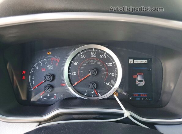 JTND4MBE1M3124820 2021 TOYOTA COROLLA Белый Вид щитка приборов