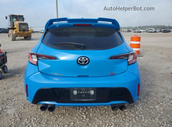 JTND4MBE2M3125863 2021 TOYOTA COROLLA Синий Вид сзади