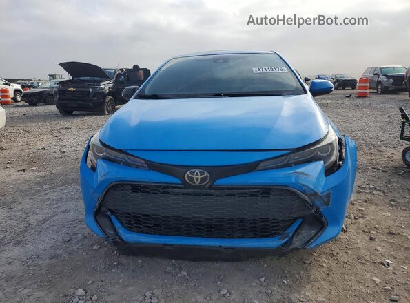 JTND4MBE2M3125863 2021 TOYOTA COROLLA Синий Вид спереди
