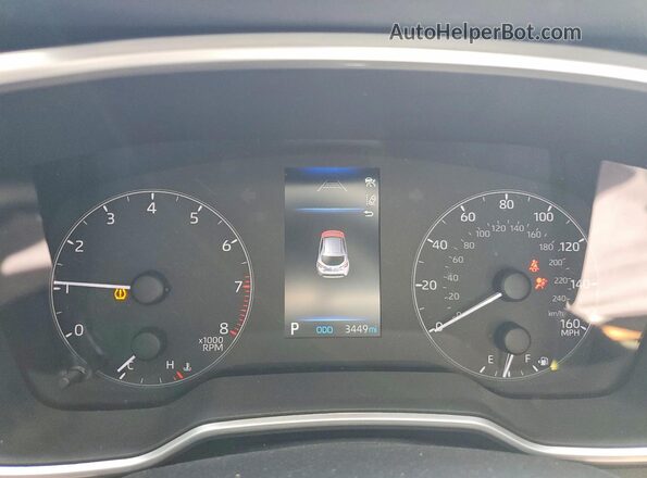 JTND4MBE7S3249995 2025 TOYOTA COROLLA Красный Вид щитка приборов