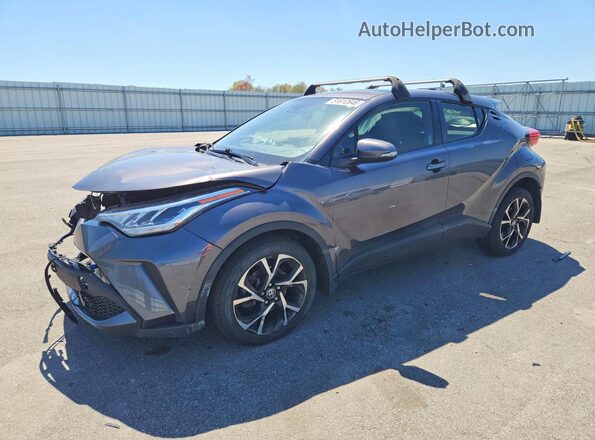 JTNKHMBX2L1093522 2020 TOYOTA C-HR Gray წინა მარცხენა ხედი სამი მეოთხედიდან