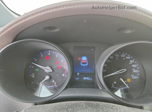 JTNKHMBX6K1051773 2019 TOYOTA C-HR White Widok zestawu wskaźników
