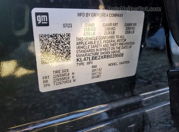KL47LBE2XRB039508 2024 BUICK OTHER Черный Вид подкапотного пространства