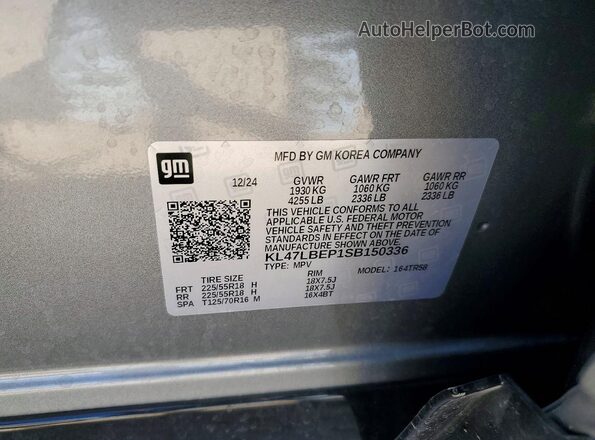 KL47LBEP1SB150336 2025 BUICK OTHER Gray Vista del compartimento del motor