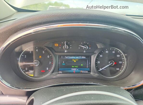 KL4CJ1SB7KB844245 2019 BUICK ENCORE Черный Вид щитка приборов