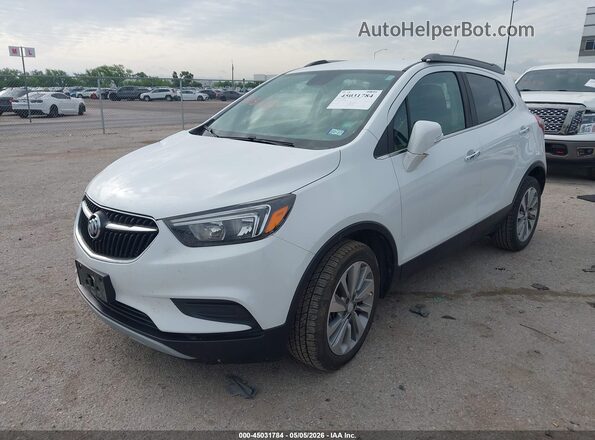 KL4CJASB0KB819185 2019 BUICK ENCORE Белый Передняя левая четверть