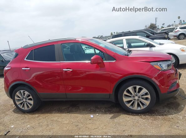 KL4CJASB1LB022834 2020 BUICK ENCORE Красный Вид задней части салона