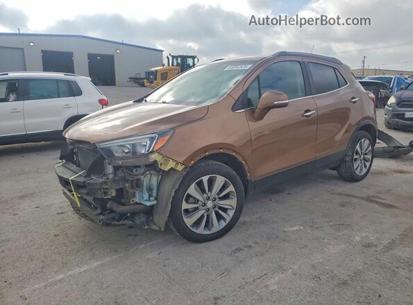 KL4CJASB2HB066025 2017 BUICK ENCORE Tan Vista tres cuartos delantera izquierda