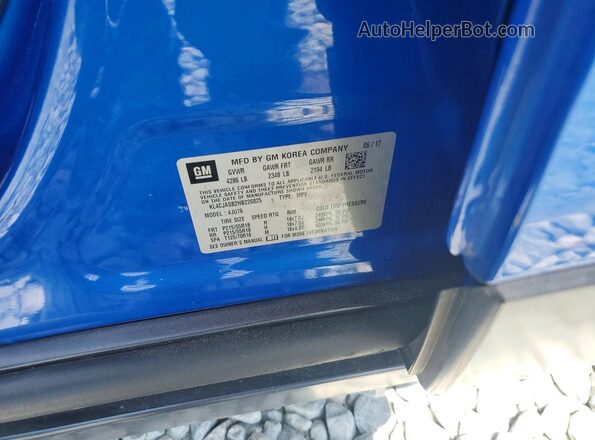 KL4CJASB2HB226825 2017 BUICK ENCORE Blue Engine compartment view