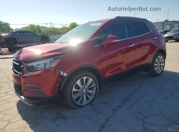 KL4CJASB2KB708573 2019 BUICK ENCORE Темно-бордовый Передняя левая четверть