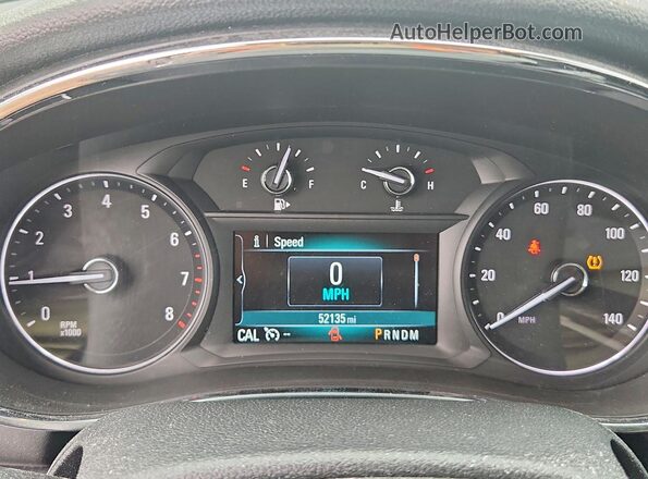 KL4CJASB3HB238286 2017 BUICK ENCORE Серебряный Вид щитка приборов