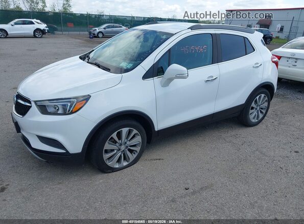 KL4CJASB3JB566720 2018 BUICK ENCORE White Vista tres cuartos delantera izquierda