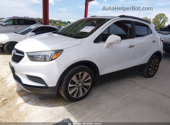 KL4CJASB3JB658457 2018 BUICK ENCORE White Vista tres cuartos delantera izquierda