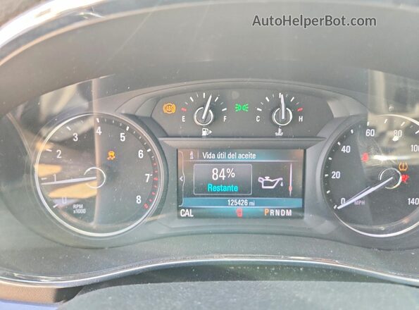 KL4CJASB4KB784988 2019 BUICK ENCORE Серебряный Вид щитка приборов