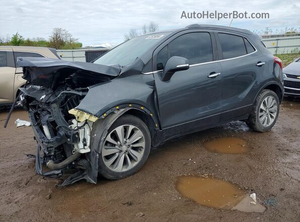 KL4CJASB5JB536554 2018 BUICK ENCORE Серый Передняя левая четверть