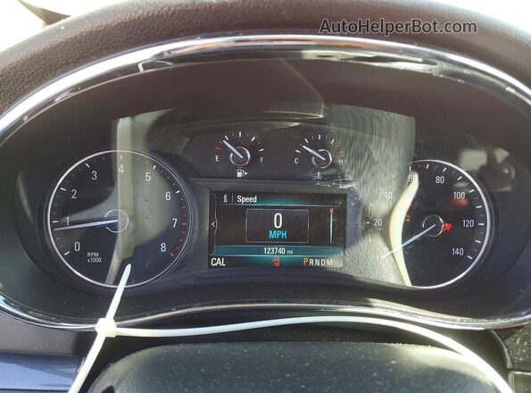 KL4CJASB6HB073933 2017 BUICK ENCORE Red Vista del cuadro de instrumentos
