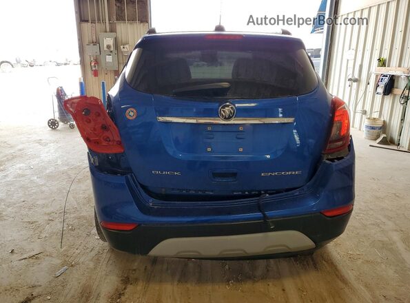 KL4CJASB6JB547885 2018 BUICK ENCORE Синий Вид сзади