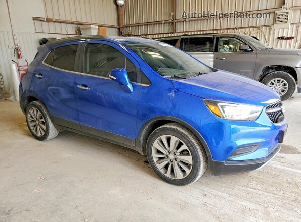 KL4CJASB6JB547885 2018 BUICK ENCORE Синий Передняя правая четверть