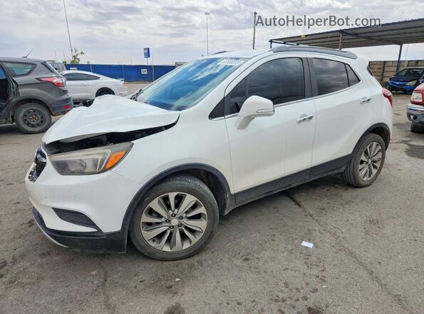 KL4CJASB7JB532649 2018 BUICK ENCORE Белый Передняя левая четверть