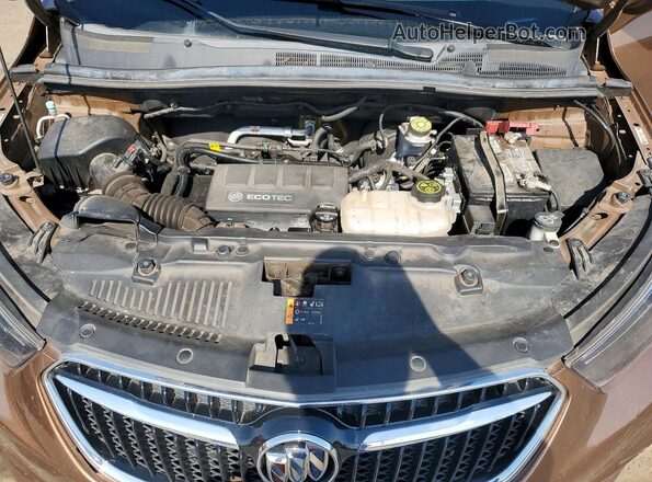 KL4CJASB8HB016911 2017 BUICK ENCORE Золотой Вид задней части салона