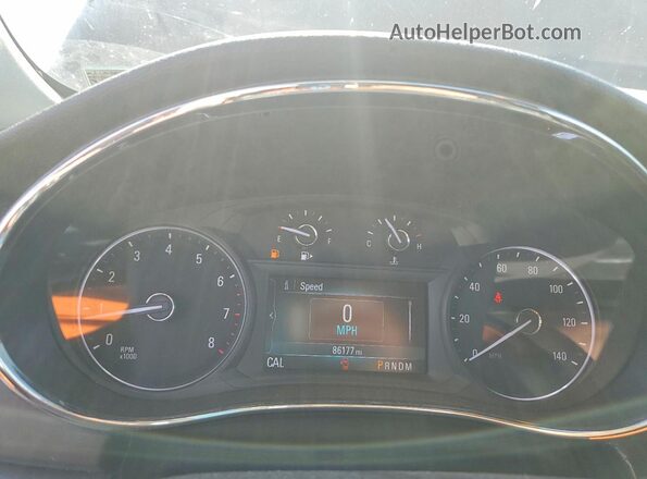 KL4CJASB8HB016911 2017 BUICK ENCORE Золотой Вид щитка приборов