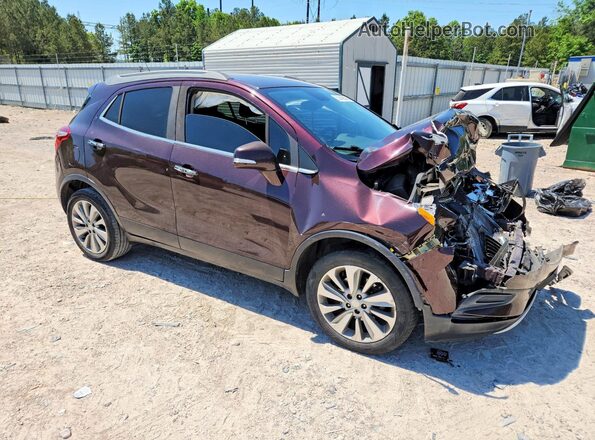 KL4CJASB8JB537505 2018 BUICK ENCORE Бордовый Передняя правая четверть