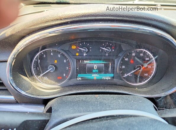 KL4CJASB8JB537505 2018 BUICK ENCORE Бордовый Вид щитка приборов