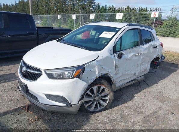 KL4CJASB9JB520566 2018 BUICK ENCORE White Передня ліва чверть