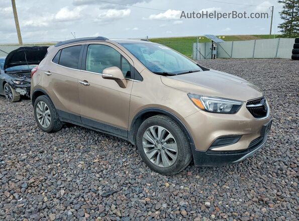 KL4CJASB9JB577558 2018 BUICK ENCORE Желто-коричневый Передняя правая четверть