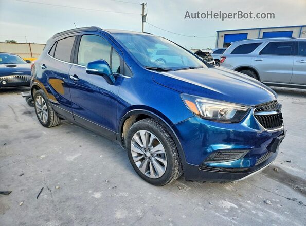 KL4CJASBXKB883265 2019 BUICK ENCORE Синий Передняя правая четверть