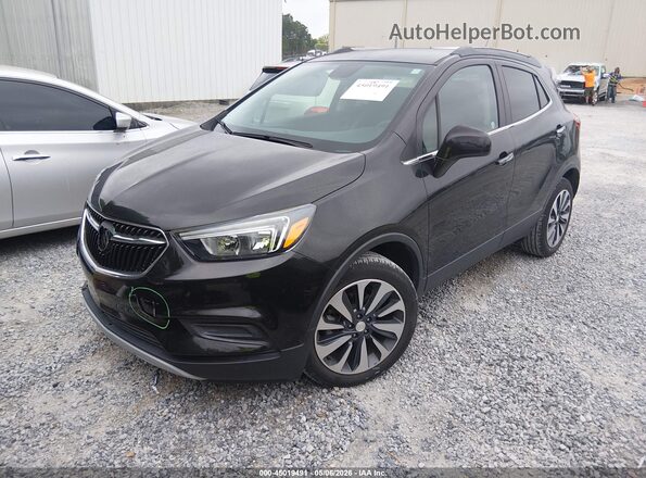 KL4CJASBXMB307646 2021 BUICK ENCORE Черный Передняя левая четверть
