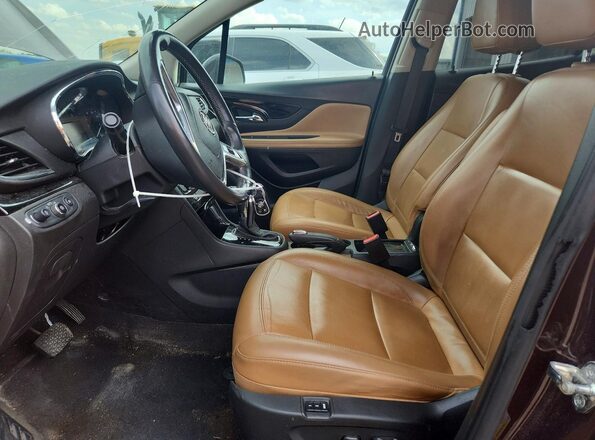 KL4CJCSB9HB219947 2017 BUICK ENCORE Бордовый Вид салона спереди