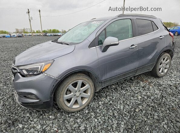 KL4CJCSM5KB759448 2019 BUICK ENCORE Gray Առջևի ձախ երեք քառորդ տեսարան