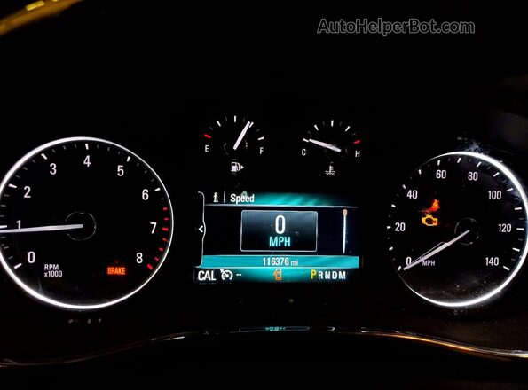 KL4CJESB1JB530726 2018 BUICK ENCORE Серый Вид щитка приборов