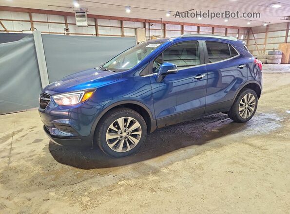 KL4CJESB3KB930725 2019 BUICK ENCORE Blue Vista tres cuartos delantera izquierda