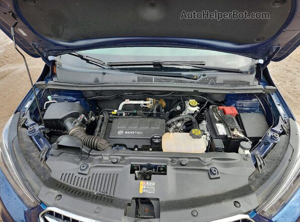 KL4CJESB3KB930725 2019 BUICK ENCORE Blue Vista del compartimento del motor