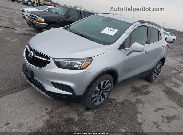 KL4CJESB4MB335045 2021 BUICK ENCORE Серебряный Передняя левая четверть