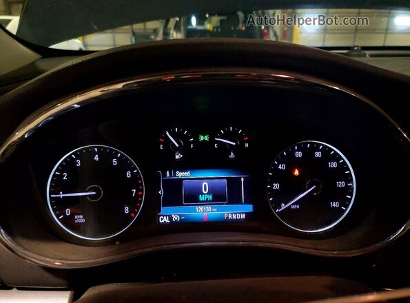 KL4CJESB8KB717091 2019 BUICK ENCORE Black Widok zestawu wskaźników