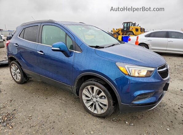 KL4CJESB9KB821802 2019 BUICK ENCORE Синий Передняя правая четверть