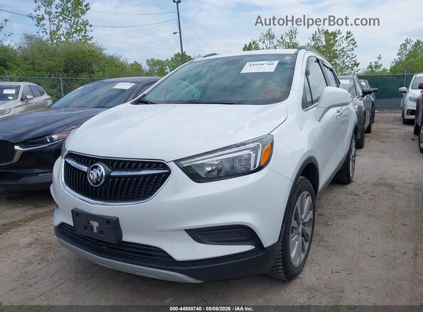 KL4CJESB9LB326467 2020 BUICK ENCORE White წინა მარცხენა ხედი სამი მეოთხედიდან
