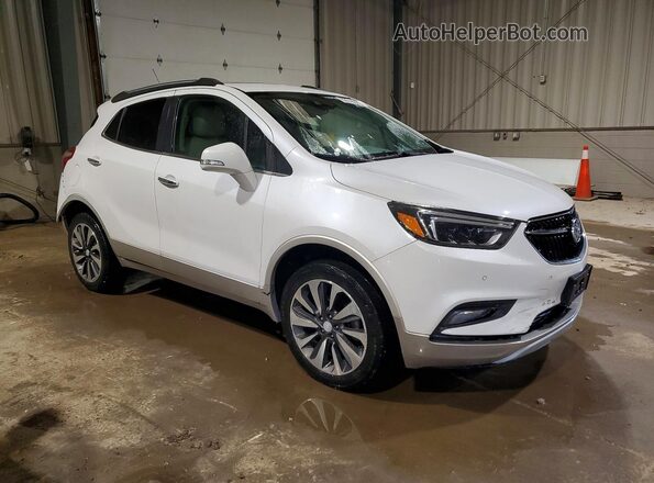 KL4CJHSB5JB573435 2018 BUICK ENCORE Белый Передняя правая четверть