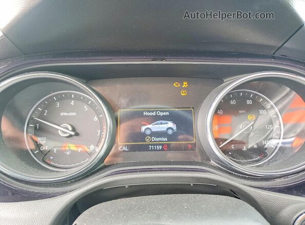 KL4MMBS27MB044694 2021 BUICK ENCORE Black Vista del cuadro de instrumentos