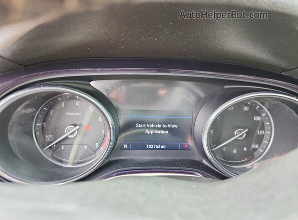 KL4MMBS29LB083107 2020 BUICK ENCORE White Widok zestawu wskaźników