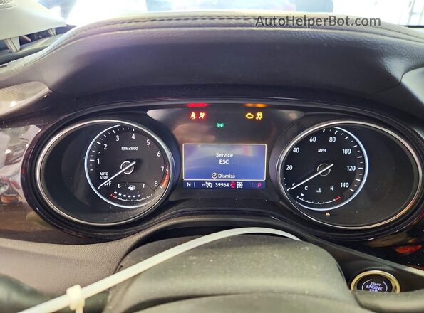 KL4MMCSL4LB128422 2020 BUICK ENCORE Синий Вид щитка приборов
